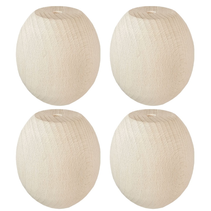 Picior de mobilier din lemn, lemn TOE-40 4 bucati