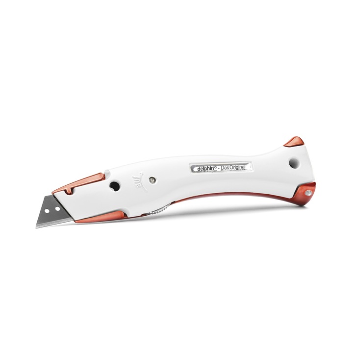 Cutter Delphin-03 Rosu bordo metalizat-Alb