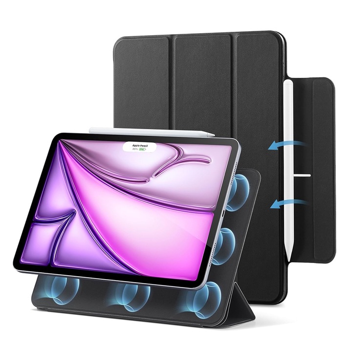 Husa Protectie pentru iPad Air 13 2024, M52, TPU, Deep Dark