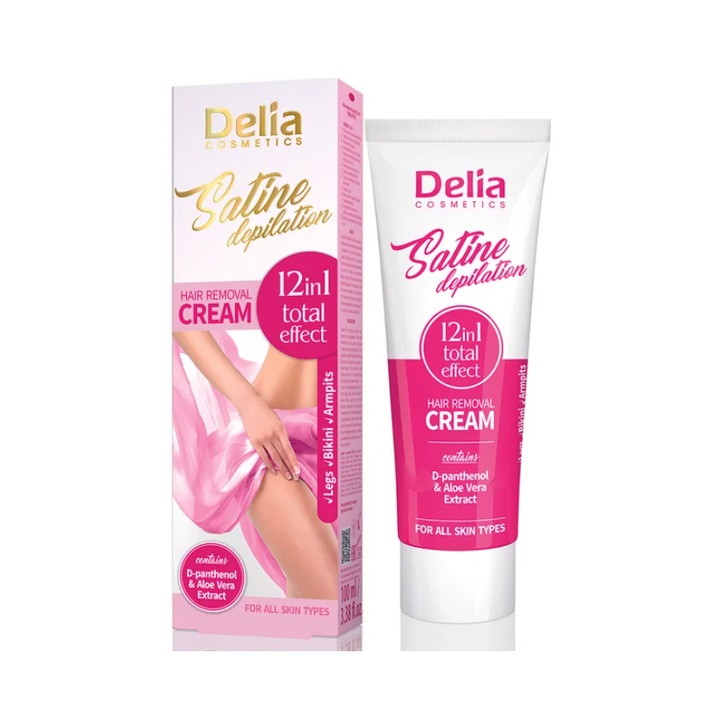 Crema Depilatoare Satine 12-1 Delia 100 ml