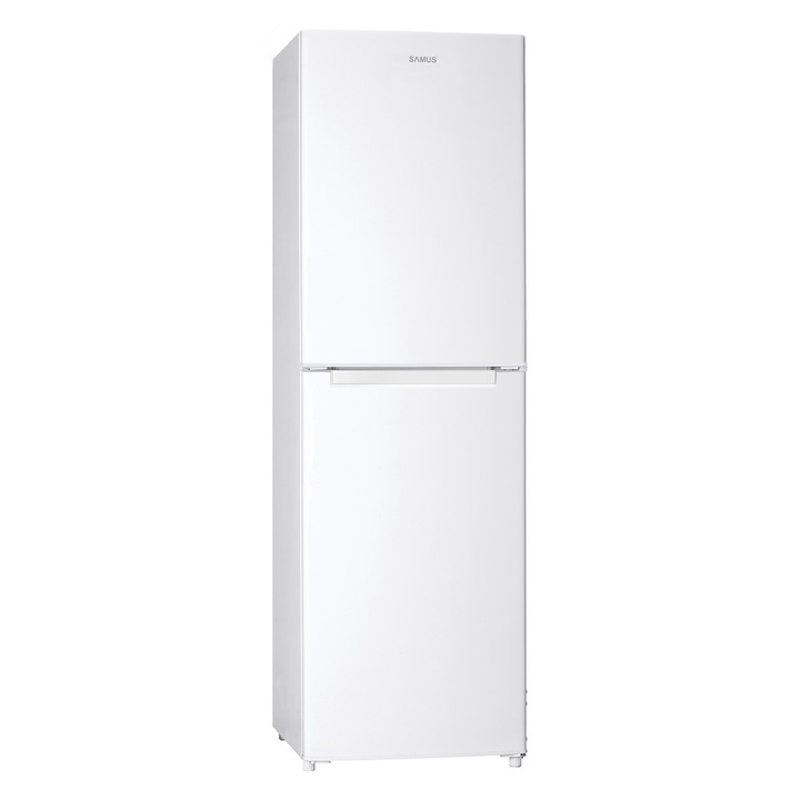 Хладилник Samus SCX338E, Combo, 248L, енергиен клас E, регулируем термостат, автоматично размразяване на хладилника, 4 чекмеджета на фризера, H 173,2 см, бял