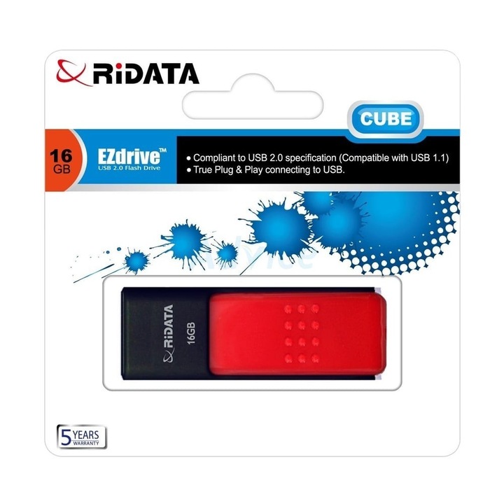 Memorie USB 2, 0, 16GB, RiDATA Taiwan, model Cube