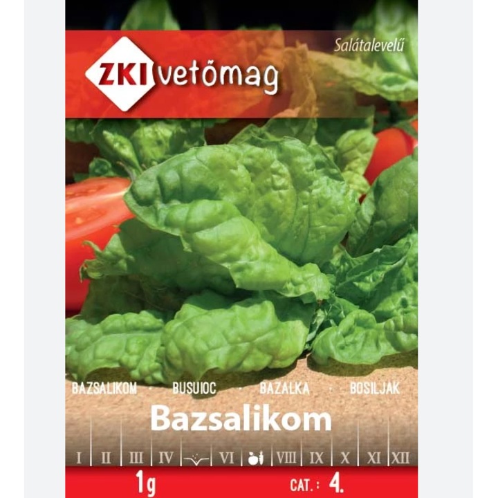 Seminte de busuioc cu frunze mari ZKI, 1gr