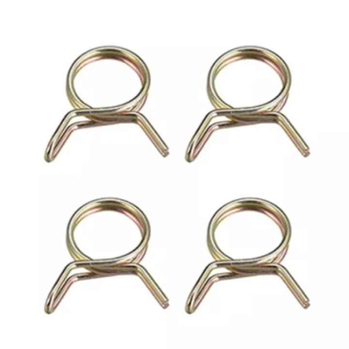 Colier tip arc pt. furtun de 8 mm, din otel nichelat, set 10 bucati