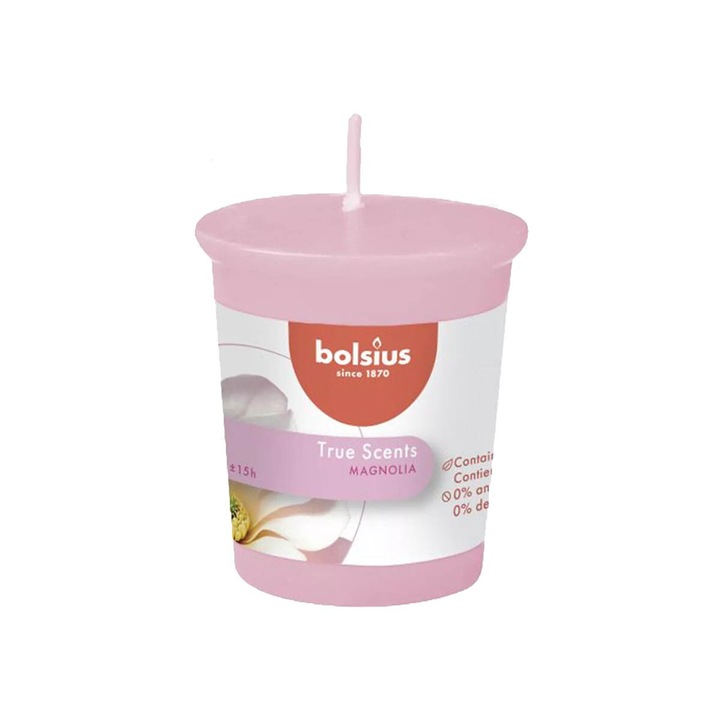 Ароматна свещ, Болсиус, магнолия, 15ч