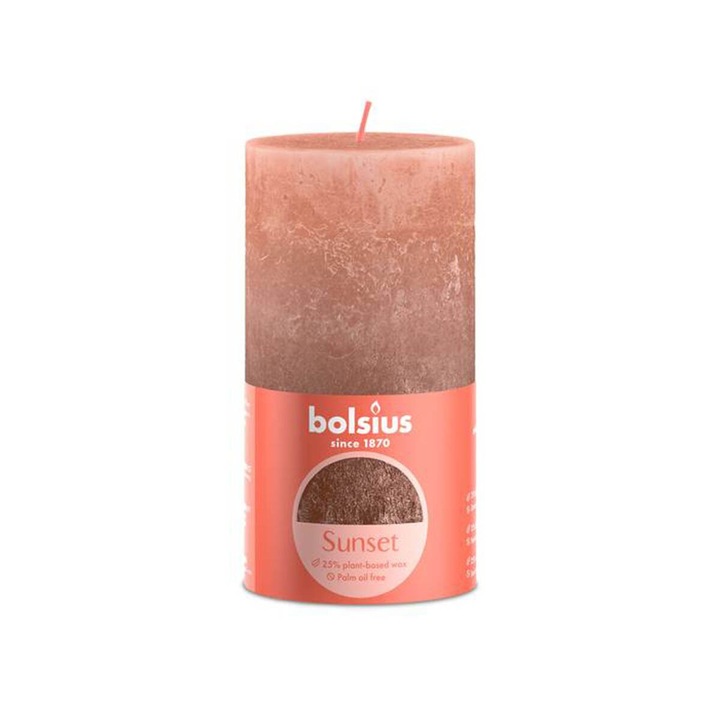 Свещ Bolsius, Sunset Creamy Caramel, 60ч