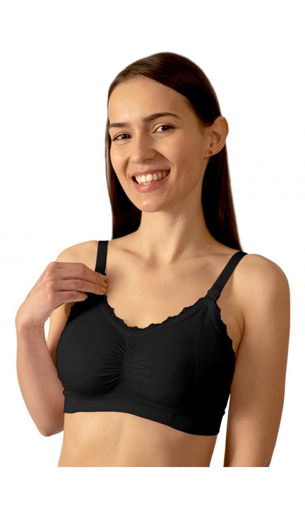 Sutien pentru alaptat Babyono, Negru