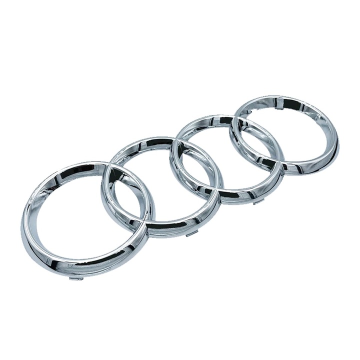 Емблема PBauto за Предна Решетка Ауди Audi A1 A3 A4 S4 A5 S5 A6, 273мм, Хром