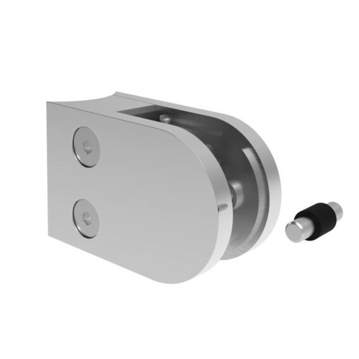 Suport sticla Model 22 Conector Fi 48 45X63 Aisi 304 Polisat Pentru sticla 8-10, 76