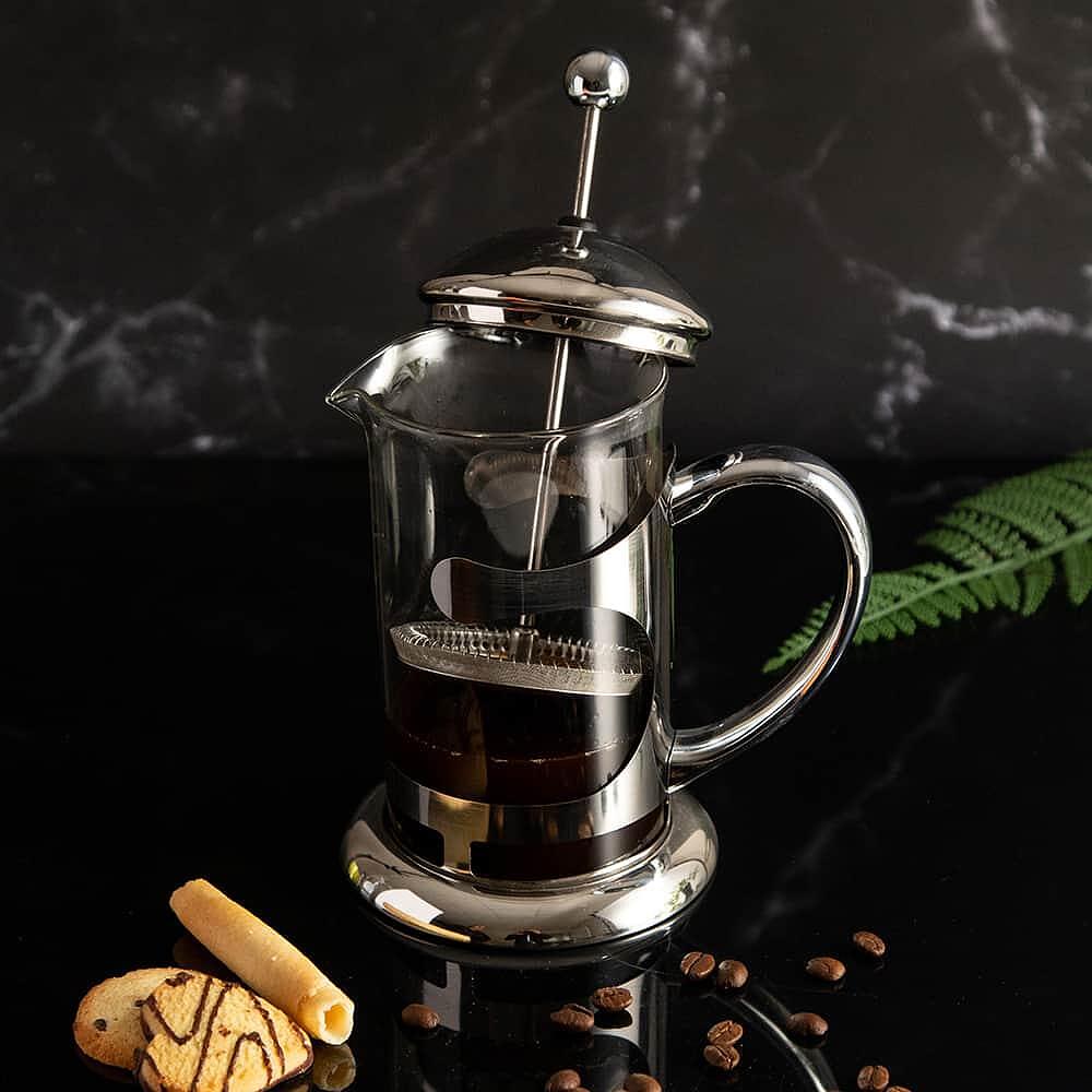 Presa franceza, VIP Art, Pentru cafea, Argintiu, 800ml