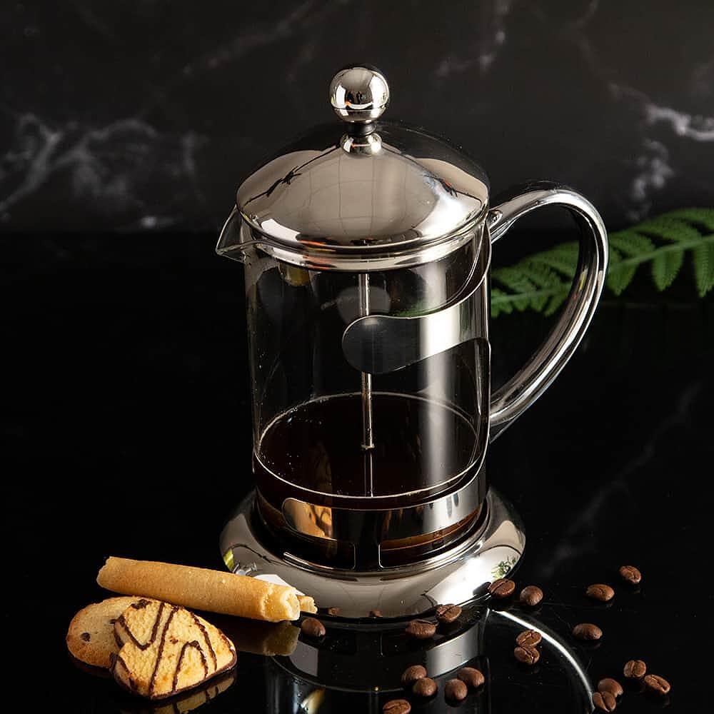 Presa franceza, VIP Art, Pentru cafea, Argintiu, 800ml
