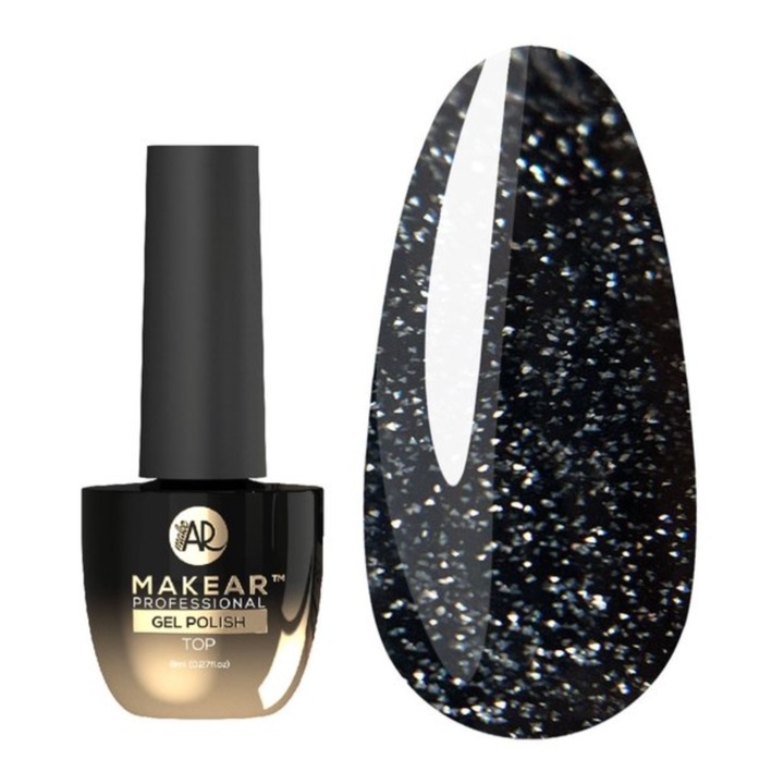 Top Makear Moonlight, 8 ml, közepes konzisztencia, biológiailag lebomló, körömre