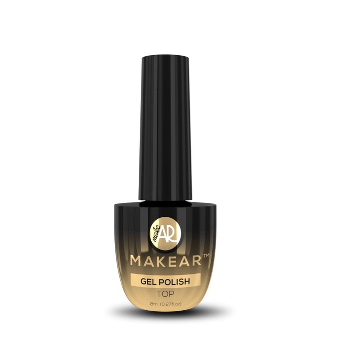 Top fara strat lipicios Makear No Wipe, 8ml, transparent, rezistent la uzura