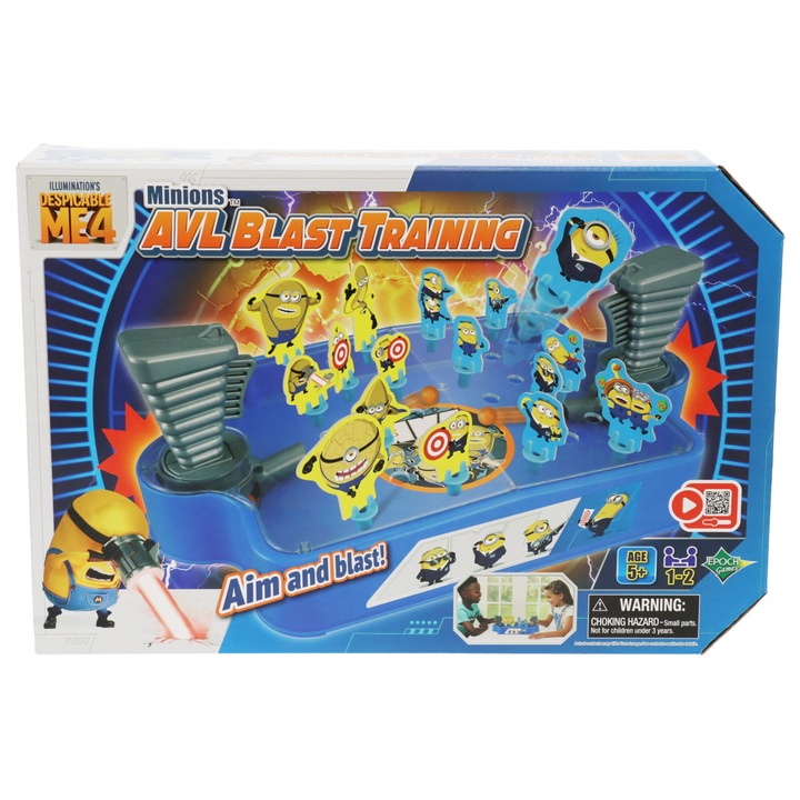 Joc de societate Minionki Blast Training, Epoch, 2 jucatori, design colorat