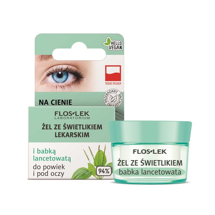 Gél szemhéjra és szemkörnyékre szemvirággal és szövetnövényekkel, FLOS-LEK, 10 g