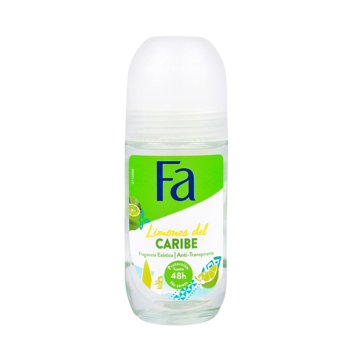 Deodorant roll-on FA, Limones Del Caribe, 50 ml