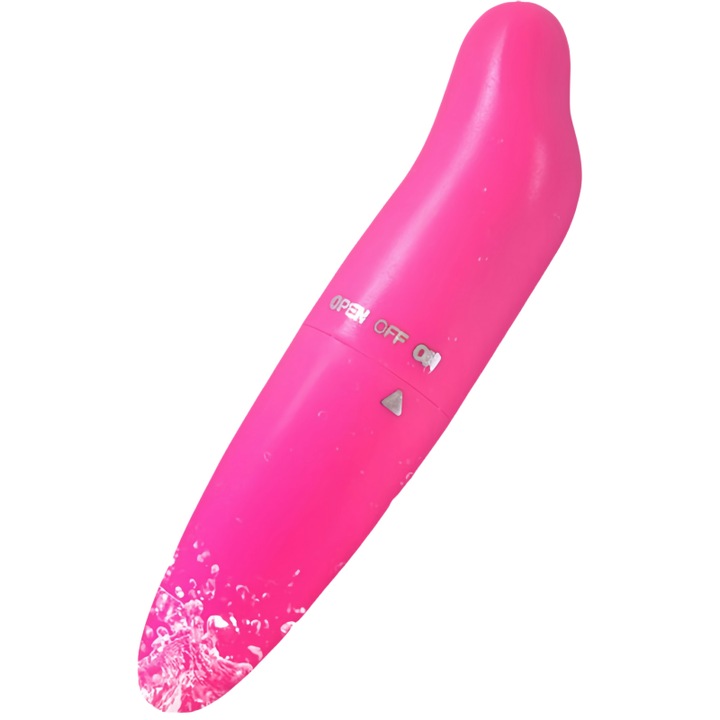Bullet típusú vibrátor, többféle vibrációs mód, vízálló, kábeles vezérlés, rózsaszín