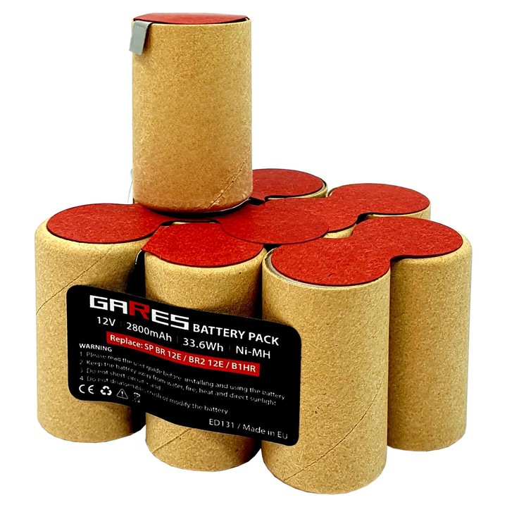 Baterie Gares, 12V 2.8Ah, pentru Sparky Ni-MH