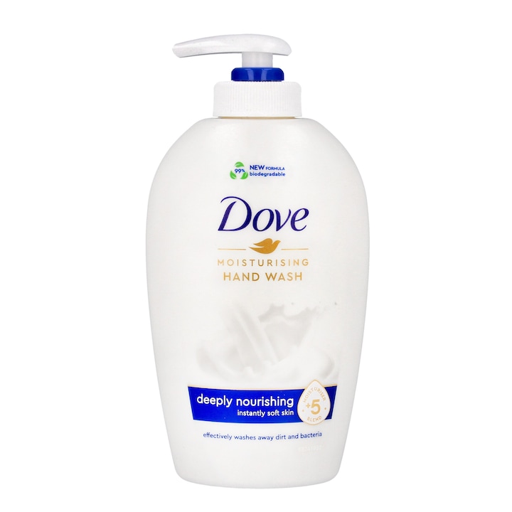 Течен сапун, Dove, с помпа, хидратиращ, 250 мл