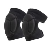 Set 2 genunchiere elastice, Axroad Mall, Cu curele anti-alunecare, Design reglabil Velcro, Respirabil si confortabil, Pentru gradinarit, curatenie, pardoseala, volei, Poliester/Spuma EVA, Marime L, Negru