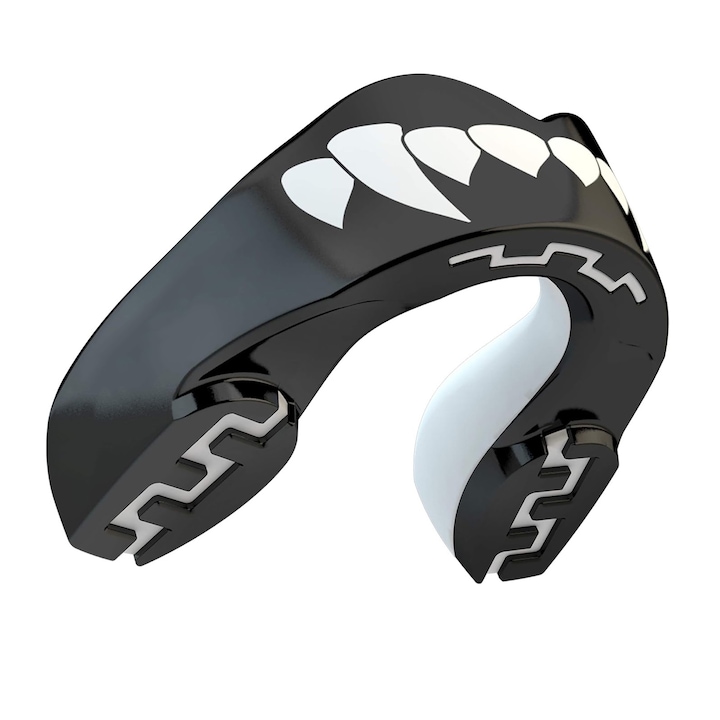 Aparator bucal dublu strat, Axroad Mall, Protectie impact, Protectia maxilarului, Anti-infundare, Usor de utilizat, Pentru Box, Lacrosse, Fotbal, MMA, EVA, Negru