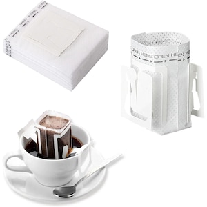 Set 50 buc Filtre de cafea de unica folosinta, 9x7.5cm, Caltucus Core®,material de grad alimentar, pentru acasa, birou, camping