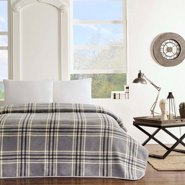 Patura de lux pufoasa, pat dublu, 220x240cm, TAC, Fausto