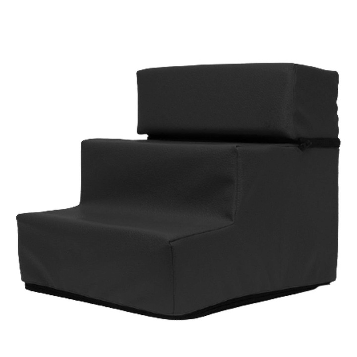 Scari pentru animale de companie, Enforose, material antiderapant, design portabil, 30x35x30cm, negru