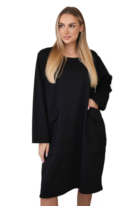 Zsebes ruha, Wloski, pamut, fekete, One-Size INTL