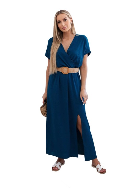 Hosszú ruha, Wloski, dekoratív pántokkal, poliészter, univerzális méret