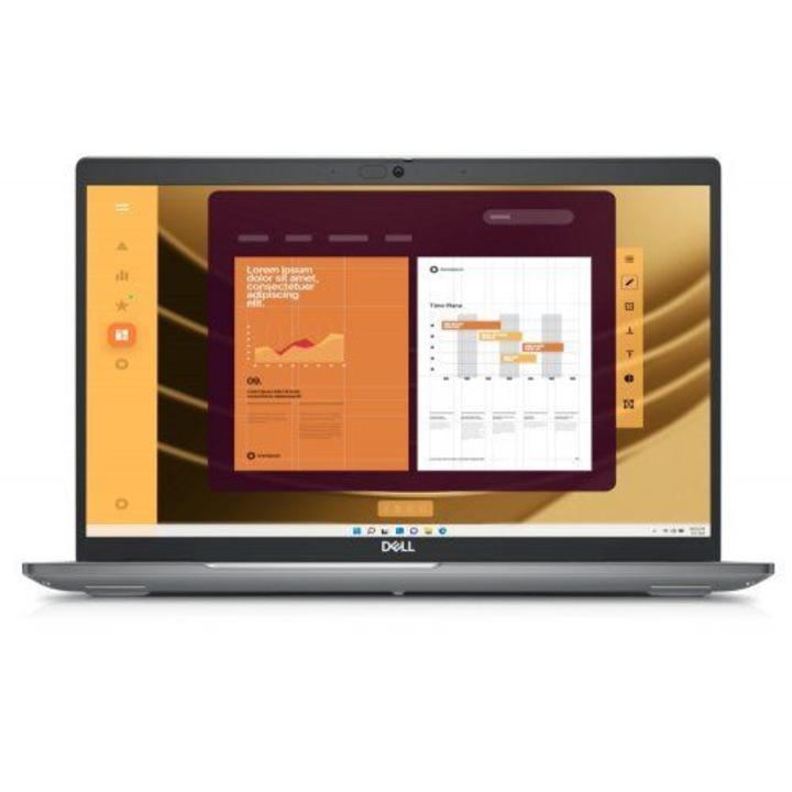 Dell Latitude 5550 laptop, 15.6" 1920 x 1080, Intel Ultra 7 165U, 12 C / 14 T, 1.7 GHz - 4.9 GHz, 12 MB cache, 16 GB DDR5, 512 GB SSD, Intel Graphics, Windows 11 Pro, Szürke