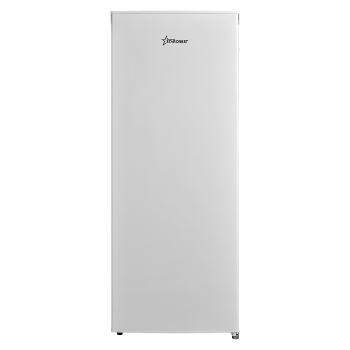 STARCREST SFL-230WHE Hűtőszekrény - Egyajtós hűtő, 230 l, E osztály, Állítható termosztát, Állítható polcok, Magasság 142 cm, Fehér