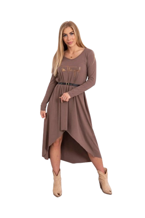 Дамска рокля, Памук, Един размер INTL, Мока