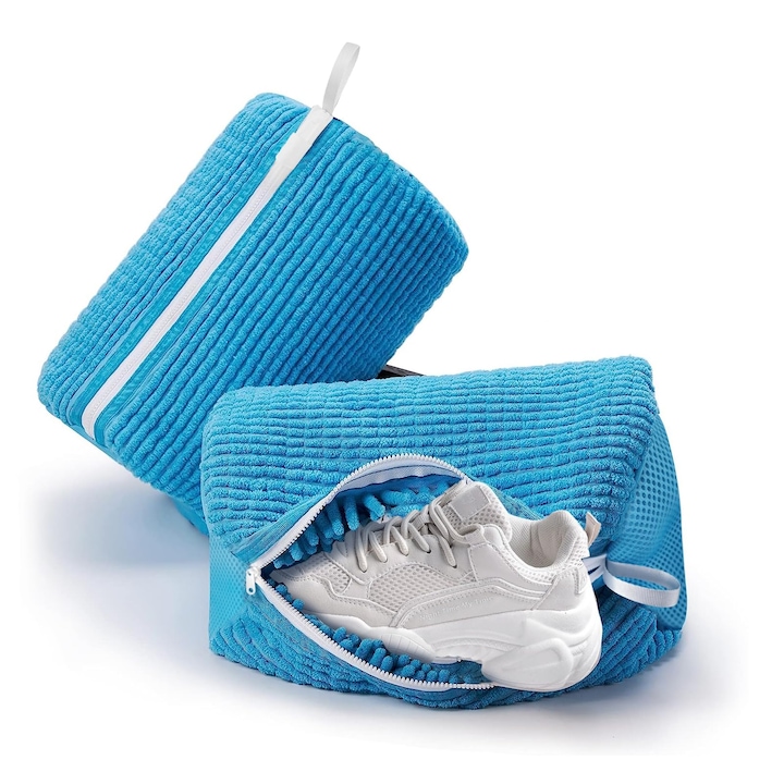 Комплект от 2 торби за пране на обувки, Stnqtsrv, устойчив материал, защита от надраскване, 30x40 см