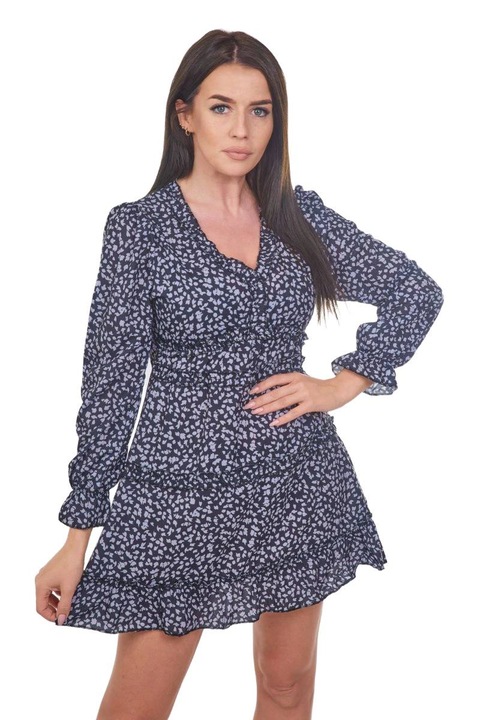 Rochie dama, One Size, negru, poliester