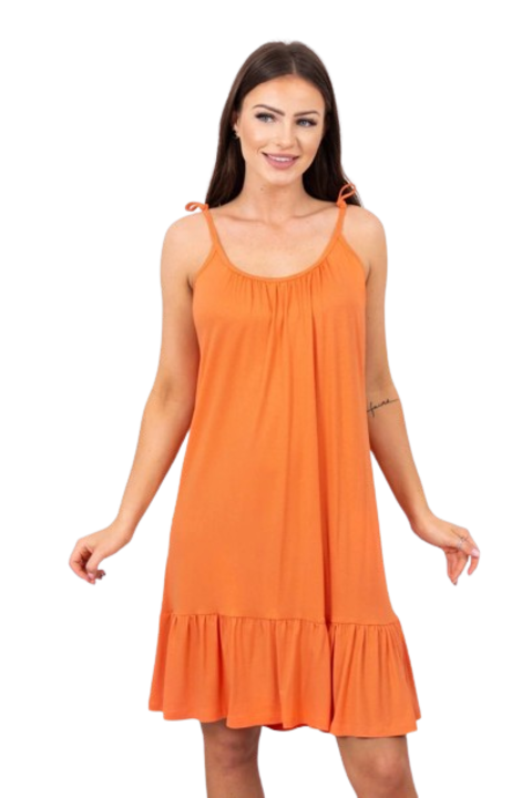 Рокля, модел с ресни, пола с волани, многоцветна, размери 52х94х56см, универсална SML