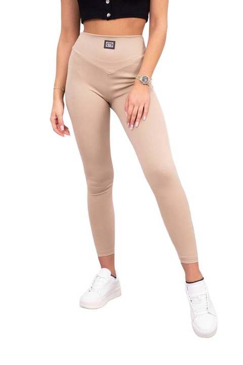 Colanti dama bej, bumbac/elastan, marime universala