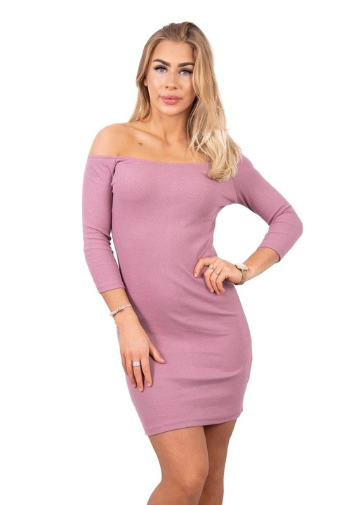 Дамска рокля, One Size, розова, памук