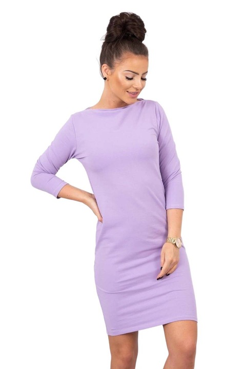 Класическа рокля лилава универсален размер 90% памук 10% еластан 47х92см