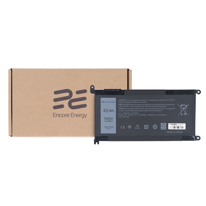 Baterie laptop Encore Energy, 42Wh, 3680mAh, 11.4V, pentru Dell Inspiron 13 5368 5378 5379
