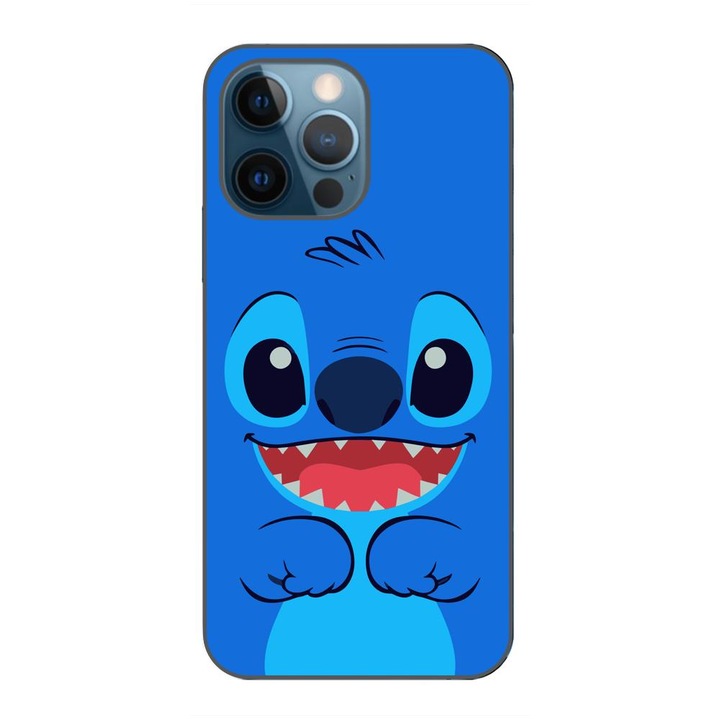 Husa compatibila cu Apple iPhone 12 Pro Silicon Gel Tpu Model Stitch Happy