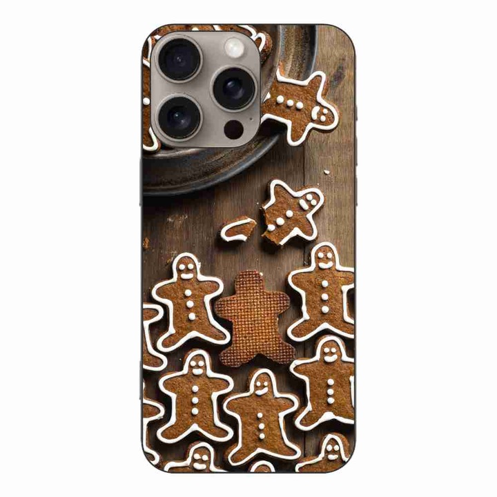 Кейс, съвместим с Apple iPhone 16 Pro Max Silicone Gel Tpu Модел Sweet Cake Christmas