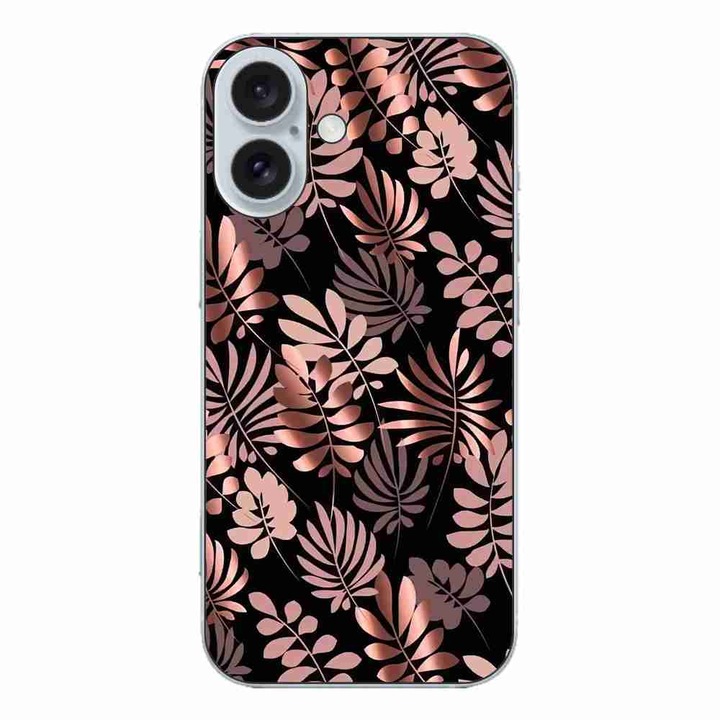 Кейс, съвместим с Apple iPhone 16 Silicon Gel Tpu Модел Bronze Paradise