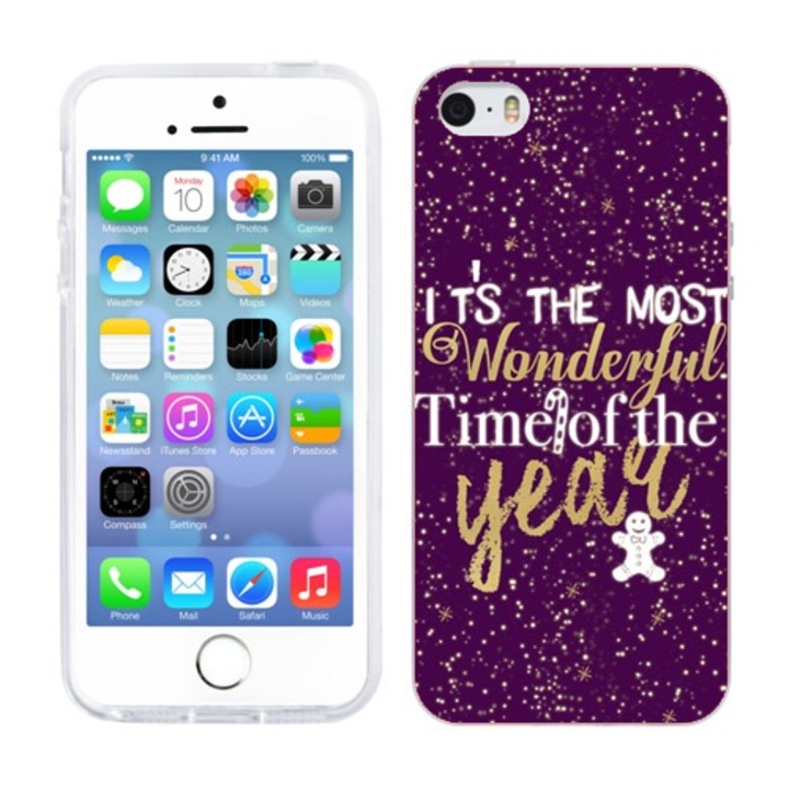Apple iPhone 5S kompatibilis tok Apple iPhone 5 kompatibilis szilikongél Tpu modell-Wonderful Time Of the Year