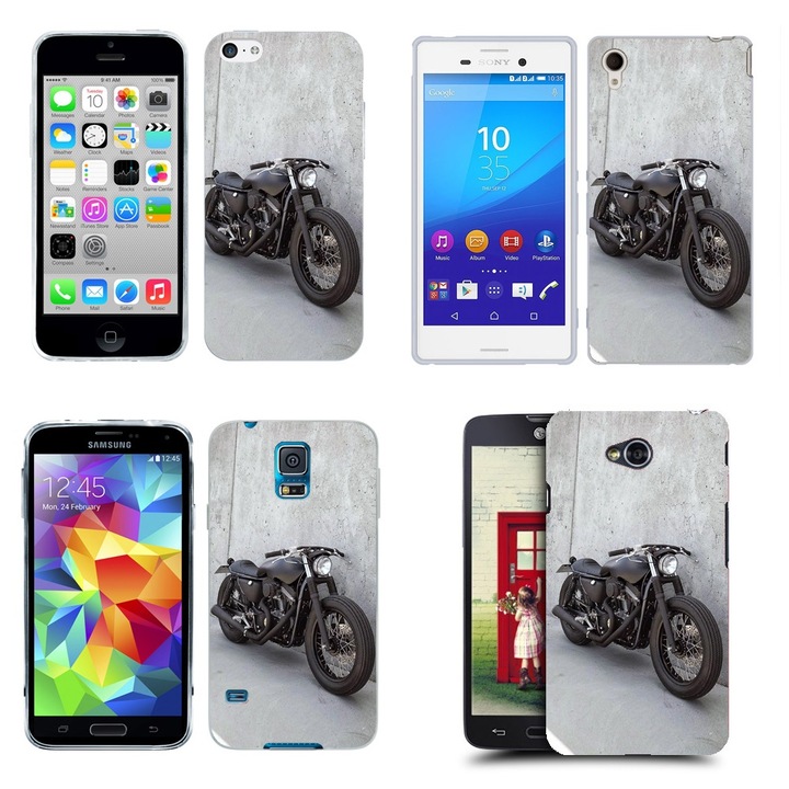 Калъф, съвместим с ретро модел мотоциклет SONY Xperia Z4 Silicone Gel Tpu