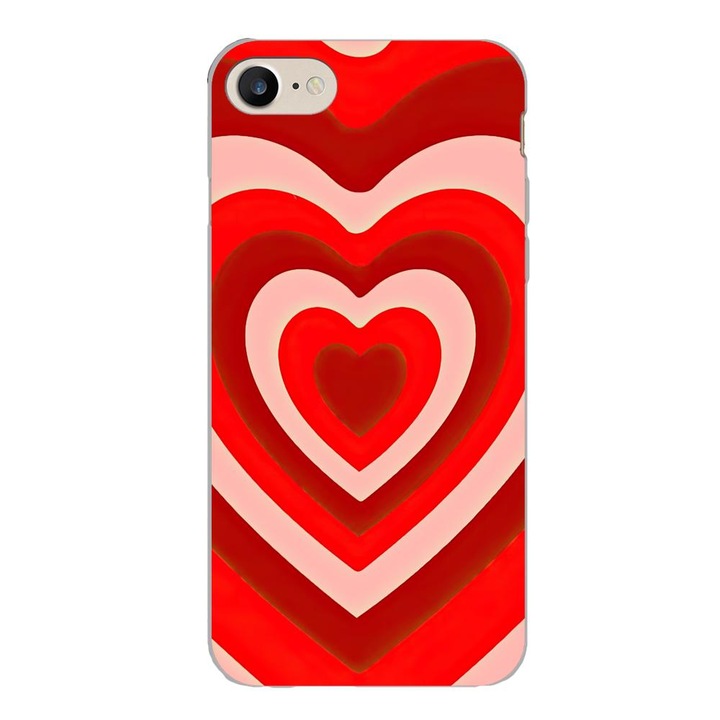 Husa compatibila cu Apple iPhone 7, iPhone 8, iPhone SE 2020 Silicon Gel Tpu Model Powerpuff Girls Heart Red Soul