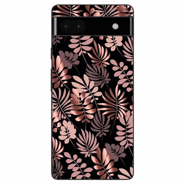 Кейс съвместим с Google Pixel 6A Silicon Gel Tpu Модел Bronze Paradise