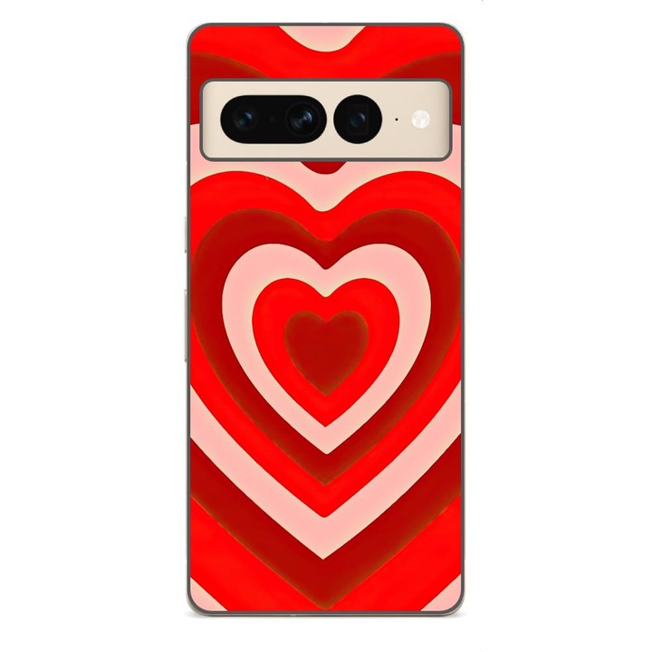 Husa compatibila cu Google Pixel 7 Pro Silicon Gel Tpu Model Powerpuff Girls Heart Red Soul