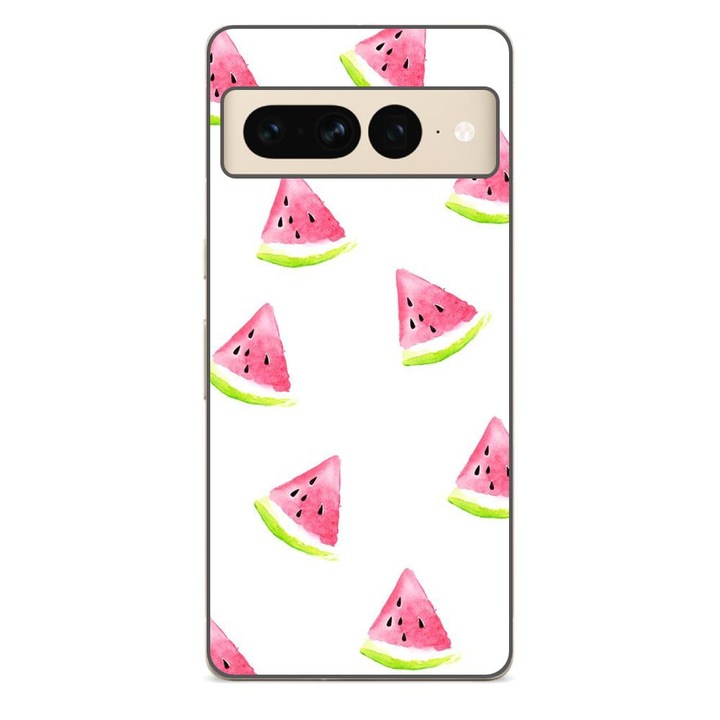 Husa compatibila cu Google Pixel 7 Pro Silicon Gel Tpu Model Summer Slices