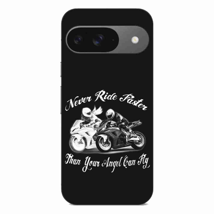 Husa compatibila cu Google Pixel 9 Pro Silicon Gel Tpu Model Never Ride Faster